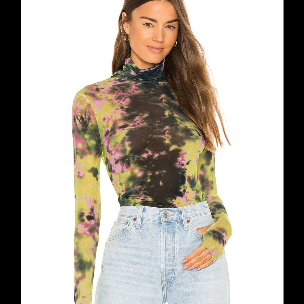 NWT AFRM Mesh Turtleneck Size XS